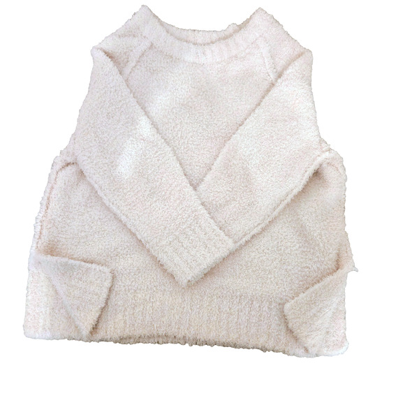 Altar'd state oversized white fuzzy sweater S Boho - Picture 9 of 14